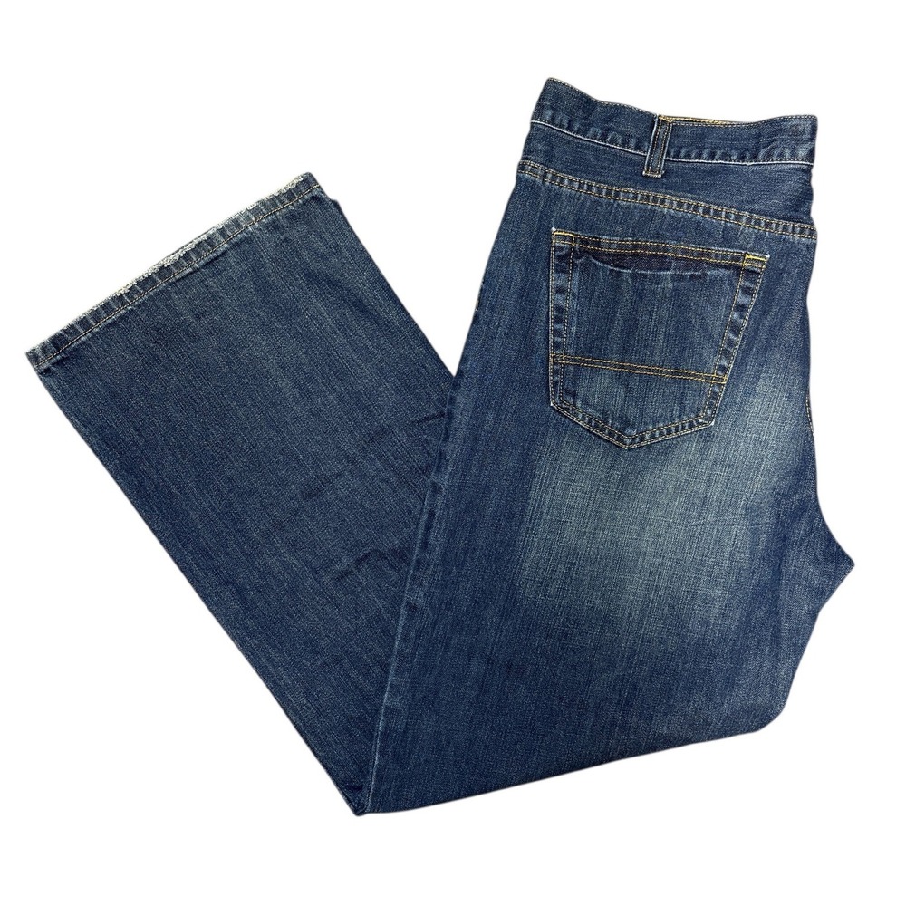 Old‎ Navy Denim Mens 38x30 Low Rise Bootcut Y2K Jeans Medium Wash Blue